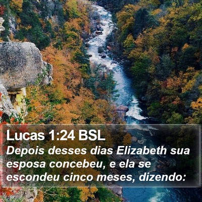 Lucas 1:24 BSL Bible Verse Image