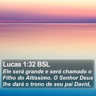 Lucas 1:32 BSL Bible Verse Image