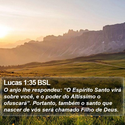 Lucas 1:35 BSL Bible Verse Image