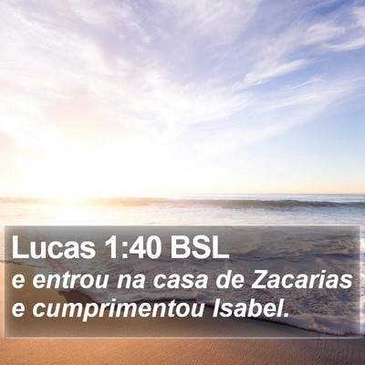Lucas 1:40 BSL Bible Verse Image