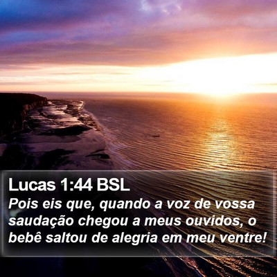 Lucas 1:44 BSL Bible Verse Image