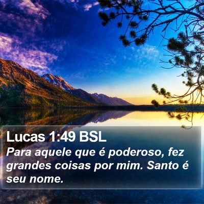 Lucas 1:49 BSL Bible Verse Image