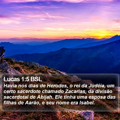 Lucas 1:5 BSL Bible Verse Image