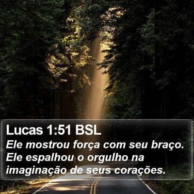 Lucas 1:51 BSL Bible Verse Image