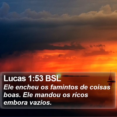 Lucas 1:53 BSL Bible Verse Image