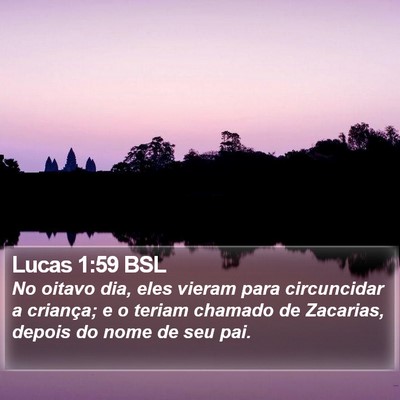 Lucas 1:59 BSL Bible Verse Image