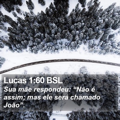 Lucas 1:60 BSL Bible Verse Image