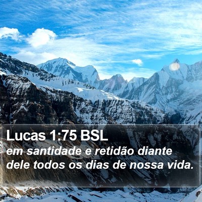 Lucas 1:75 BSL Bible Verse Image