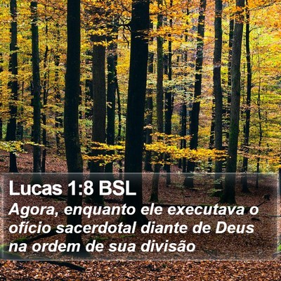 Lucas 1:8 BSL Bible Verse Image