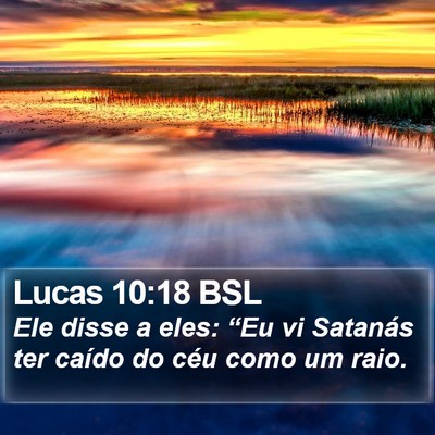 Lucas 10:18 BSL Bible Verse Image