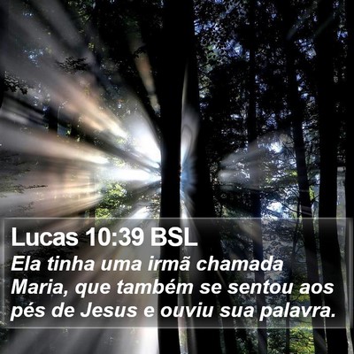 Lucas 10:39 BSL Bible Verse Image