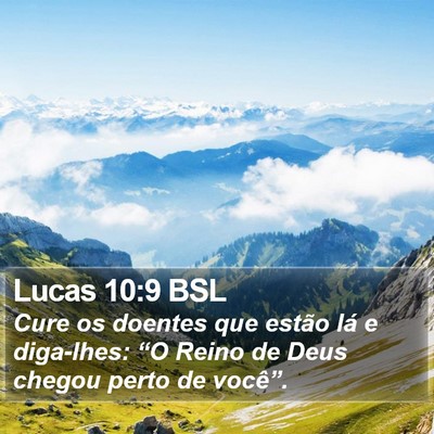 Lucas 10:9 BSL Bible Verse Image