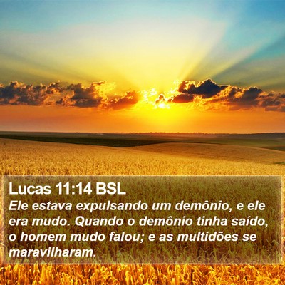 Lucas 11:14 BSL Bible Verse Image