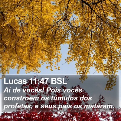 Lucas 11:47 BSL Bible Verse Image