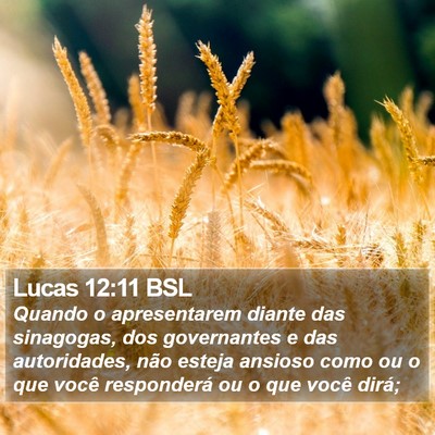Lucas 12:11 BSL Bible Verse Image