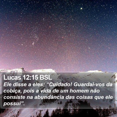 Lucas 12:15 BSL Bible Verse Image