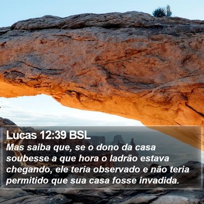 Lucas 12:39 BSL Bible Verse Image