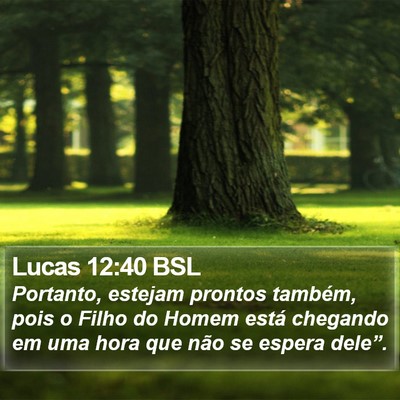 Lucas 12:40 BSL Bible Verse Image