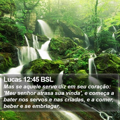 Lucas 12:45 BSL Bible Verse Image