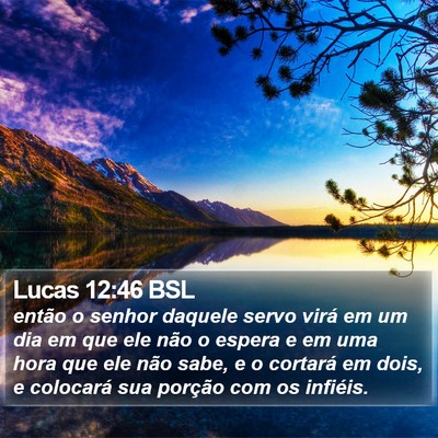Lucas 12:46 BSL Bible Verse Image