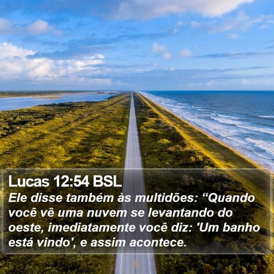 Lucas 12:54 BSL Bible Verse Image