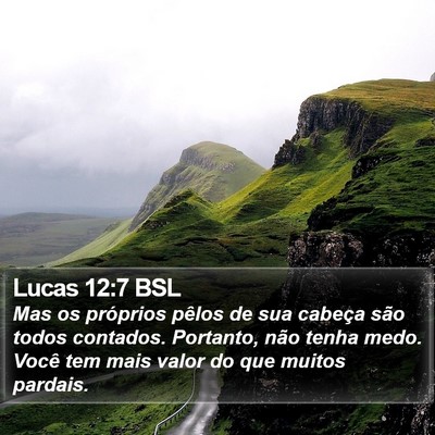 Lucas 12:7 BSL Bible Verse Image