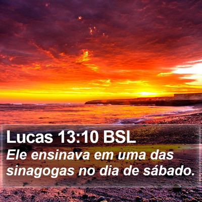 Lucas 13:10 BSL Bible Verse Image