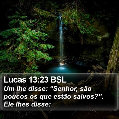 Lucas 13:23 BSL Bible Verse Image