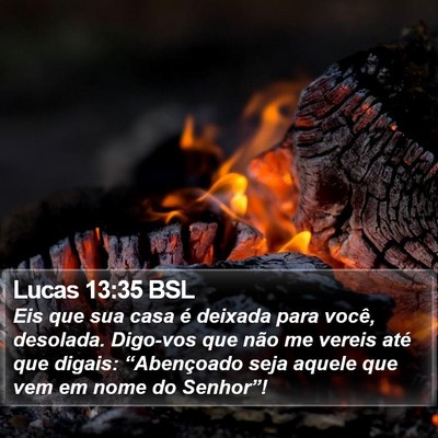 Lucas 13:35 BSL Bible Verse Image