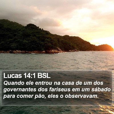 Lucas 14:1 BSL Bible Verse Image