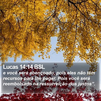 Lucas 14:14 BSL Bible Verse Image
