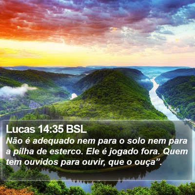 Lucas 14:35 BSL Bible Verse Image