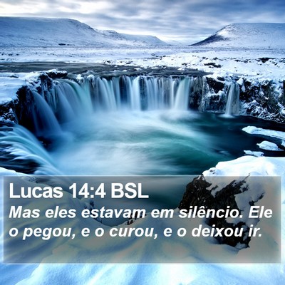Lucas 14:4 BSL Bible Verse Image