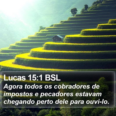 Lucas 15:1 BSL Bible Verse Image