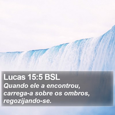 Lucas 15:5 BSL Bible Verse Image