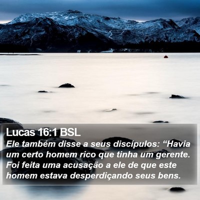 Lucas 16:1 BSL Bible Verse Image