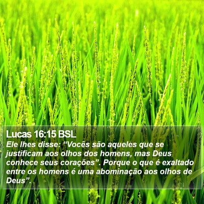 Lucas 16:15 BSL Bible Verse Image