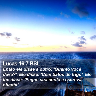 Lucas 16:7 BSL Bible Verse Image