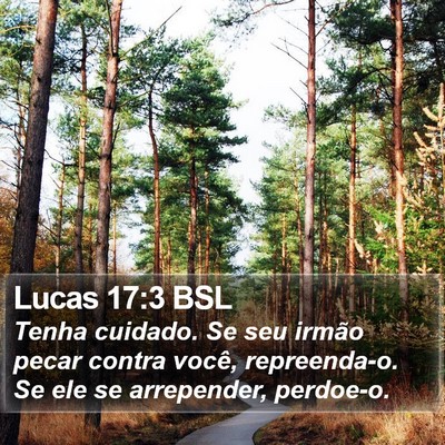 Lucas 17:3 BSL Bible Verse Image