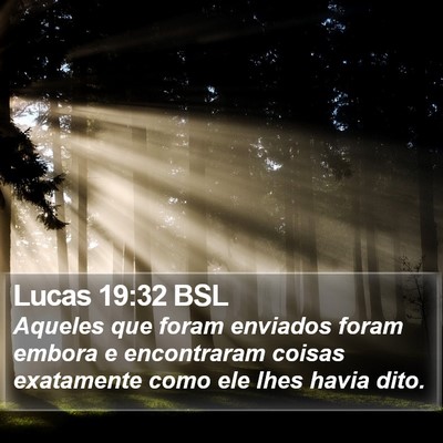Lucas 19:32 BSL Bible Verse Image