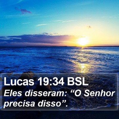 Lucas 19:34 BSL Bible Verse Image