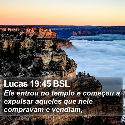 Lucas 19:45 BSL Bible Verse Image