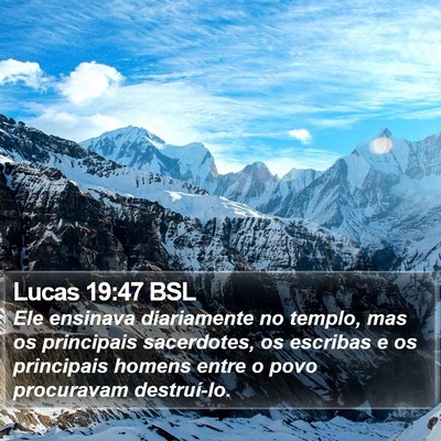 Lucas 19:47 BSL Bible Verse Image