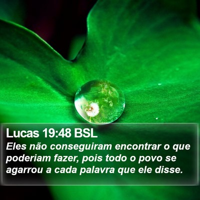 Lucas 19:48 BSL Bible Verse Image