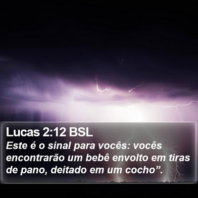 Lucas 2:12 BSL Bible Verse Image
