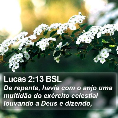 Lucas 2:13 BSL Bible Verse Image