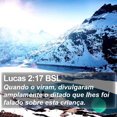Lucas 2:17 BSL Bible Verse Image