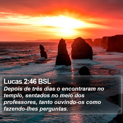 Lucas 2:46 BSL Bible Verse Image