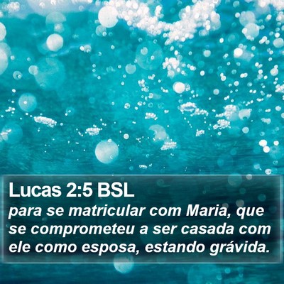 Lucas 2:5 BSL Bible Verse Image