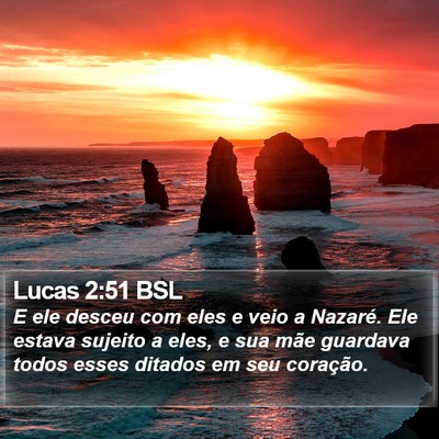 Lucas 2:51 BSL Bible Verse Image